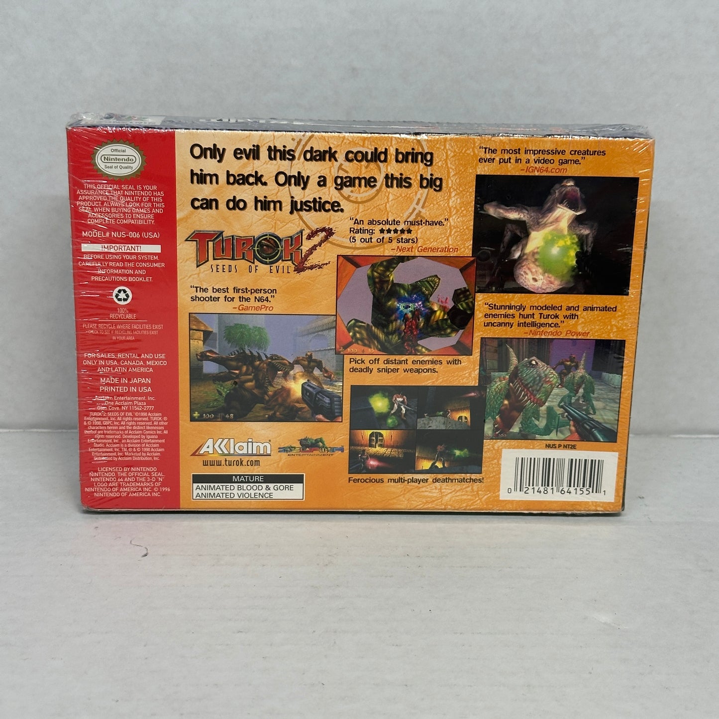 New Cruis'n USA (Nintendo 64 N64, 1996)