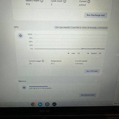 Asus Chromebook Flip CX5 CX5601FB 16" i3-1215U 1.2GHz 8GB RAM 512GB SSD