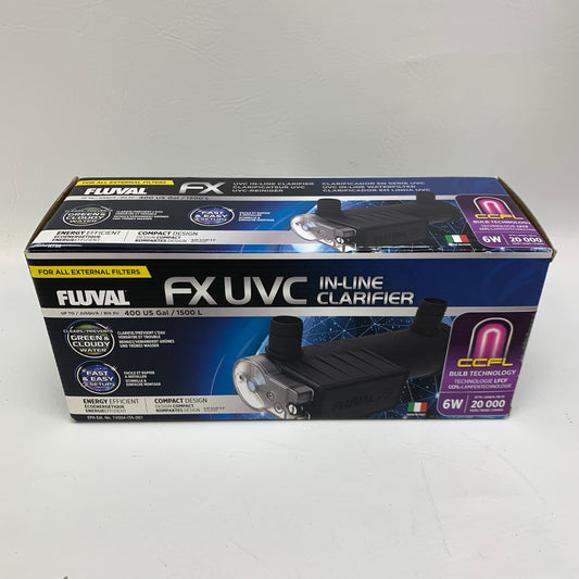 New Fluval FX UVC Clarifier A199 UV Sterilizer For Aquariums Up To 400 Gallons