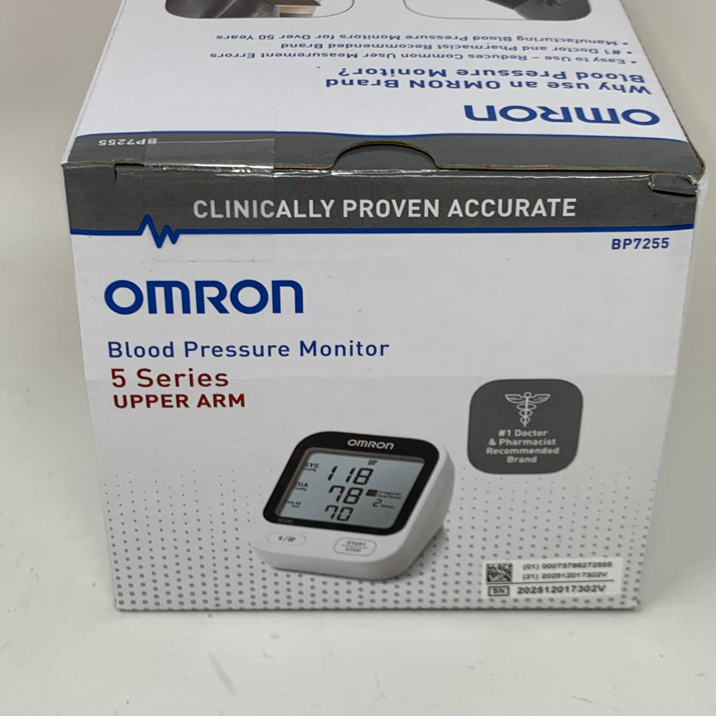 New Omron 5 Series Upper Arm Upper Arm Monitor BP7255