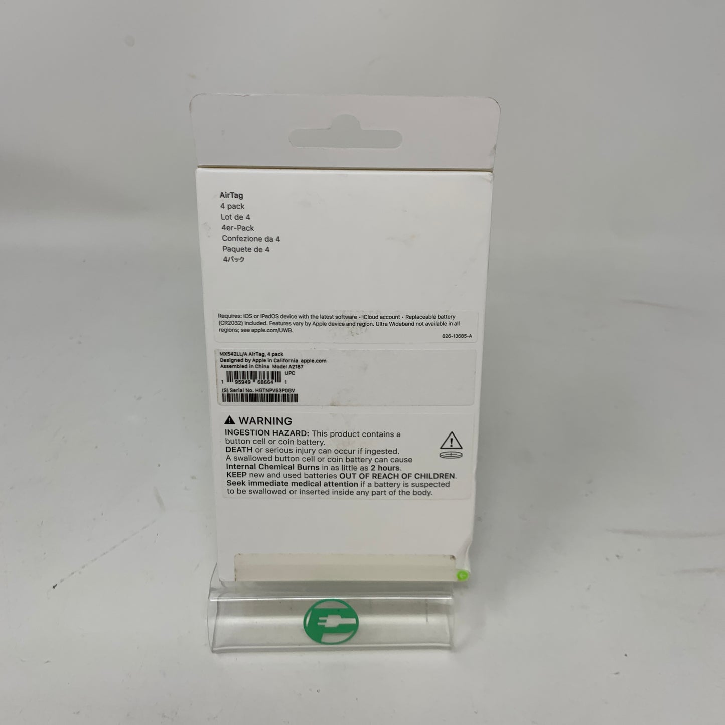 New Apple AirTag 4 Pack Location Tracker MX542ZM/A White