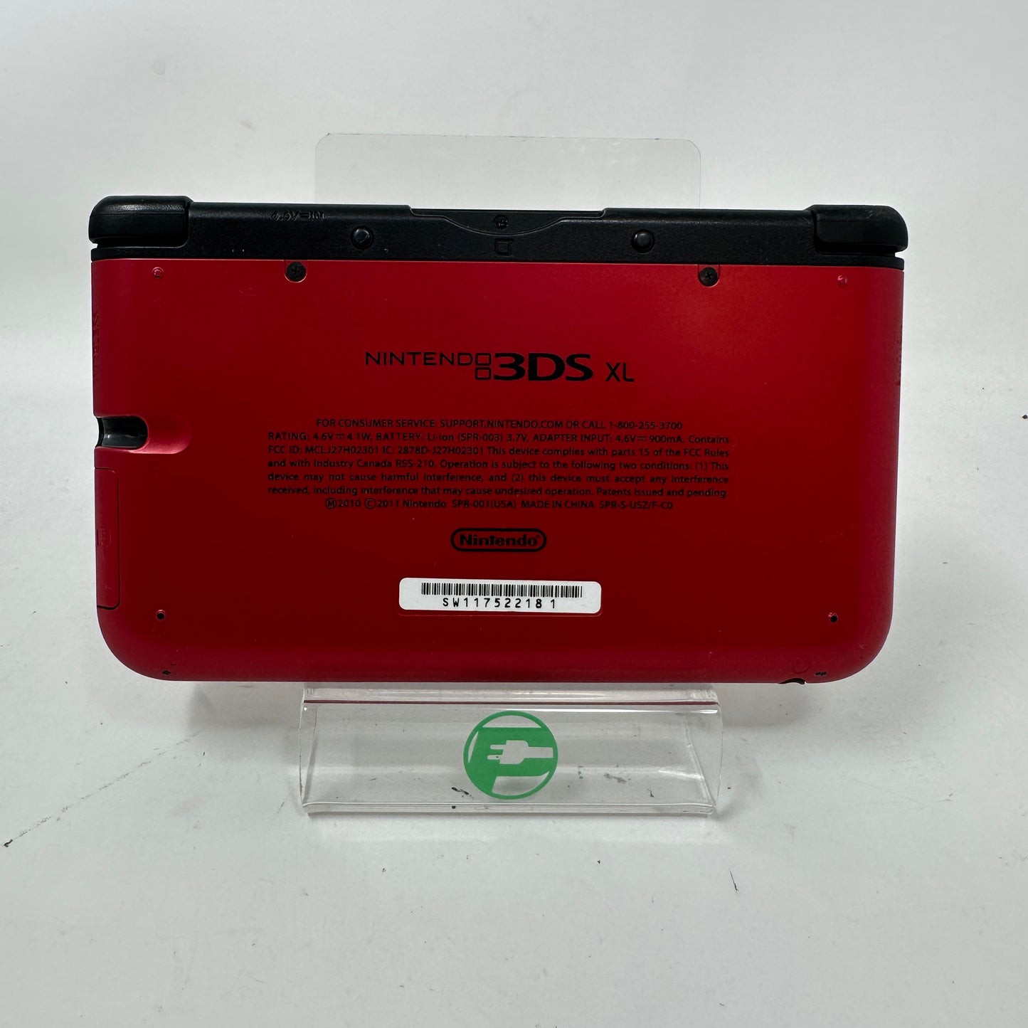 Nintendo 3DS XL Handheld Game Console Only SPR-001 Red/Black