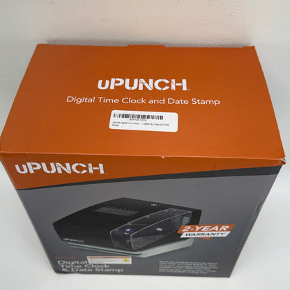 New uPUNCH CR1000 Digital Time Clock & Date Stamp