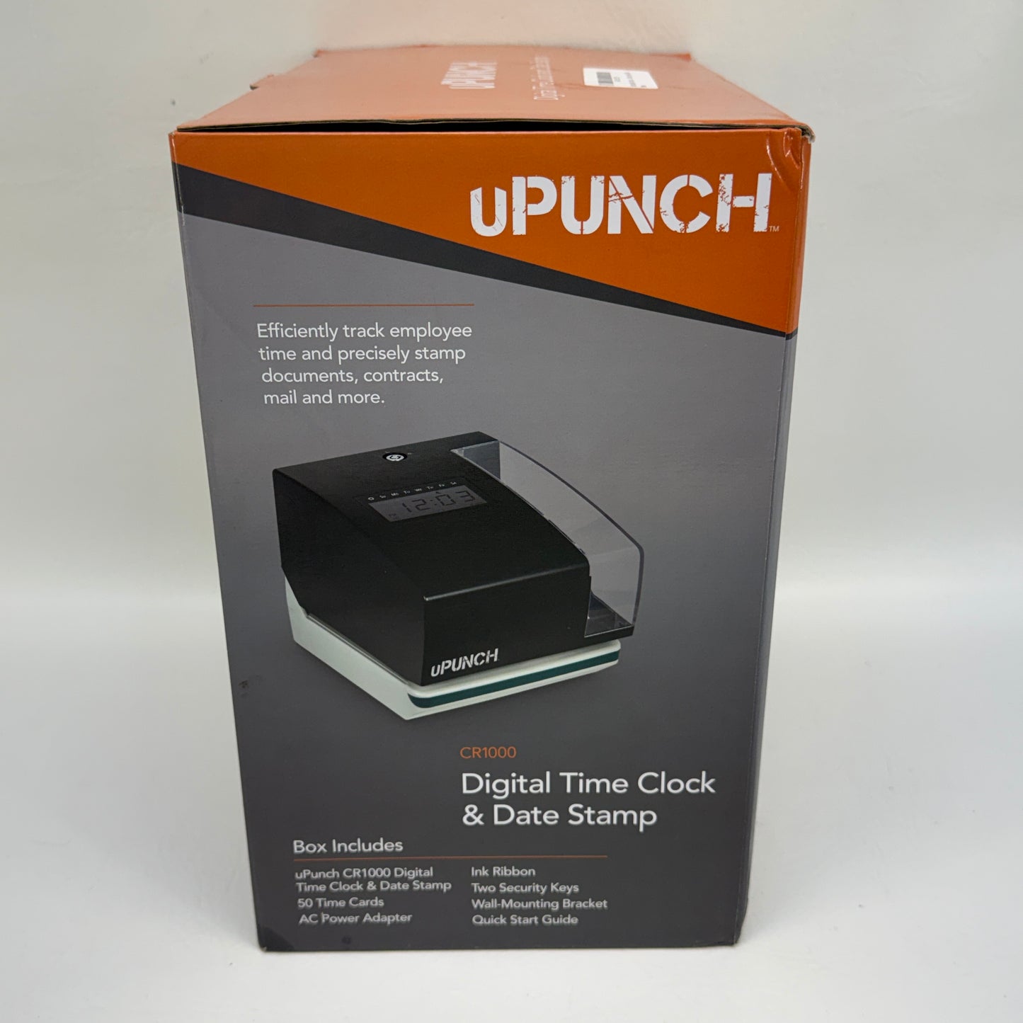 New uPUNCH CR1000 Digital Time Clock & Date Stamp