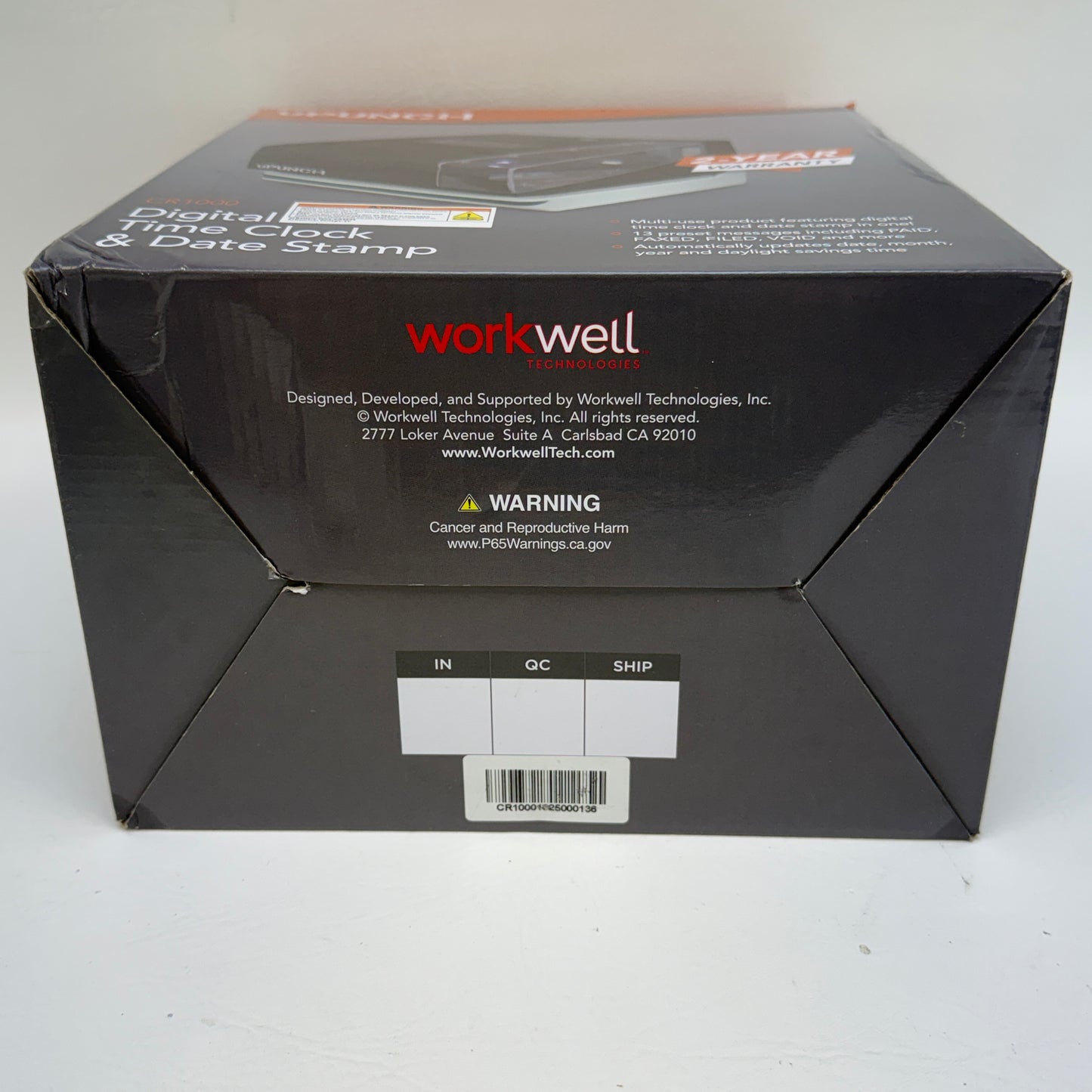 New uPUNCH CR1000 Digital Time Clock & Date Stamp