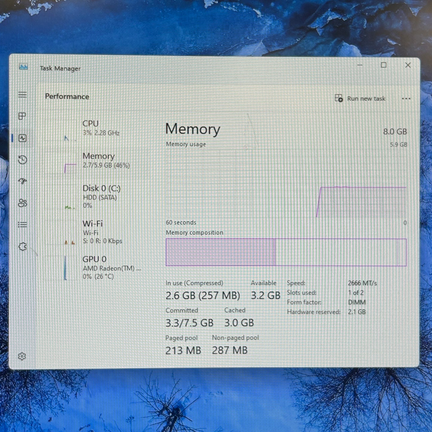 HP Pavilion Desktop 590-p0103wb TLJA8M0 Ryzen 3 3200G 3.50GHz 8GB RAM 1TB HDD