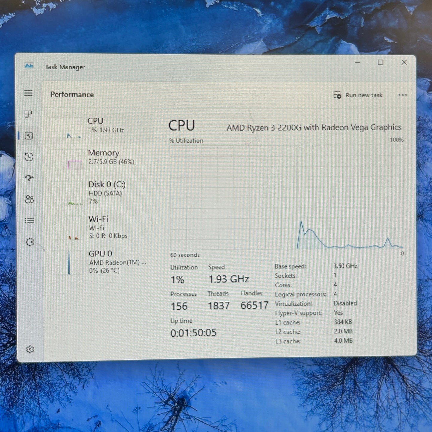 HP Pavilion Desktop 590-p0103wb TLJA8M0 Ryzen 3 3200G 3.50GHz 8GB RAM 1TB HDD