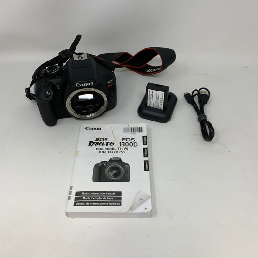 Canon EOS Rebel T6 18.0MP DSLR Camera Black