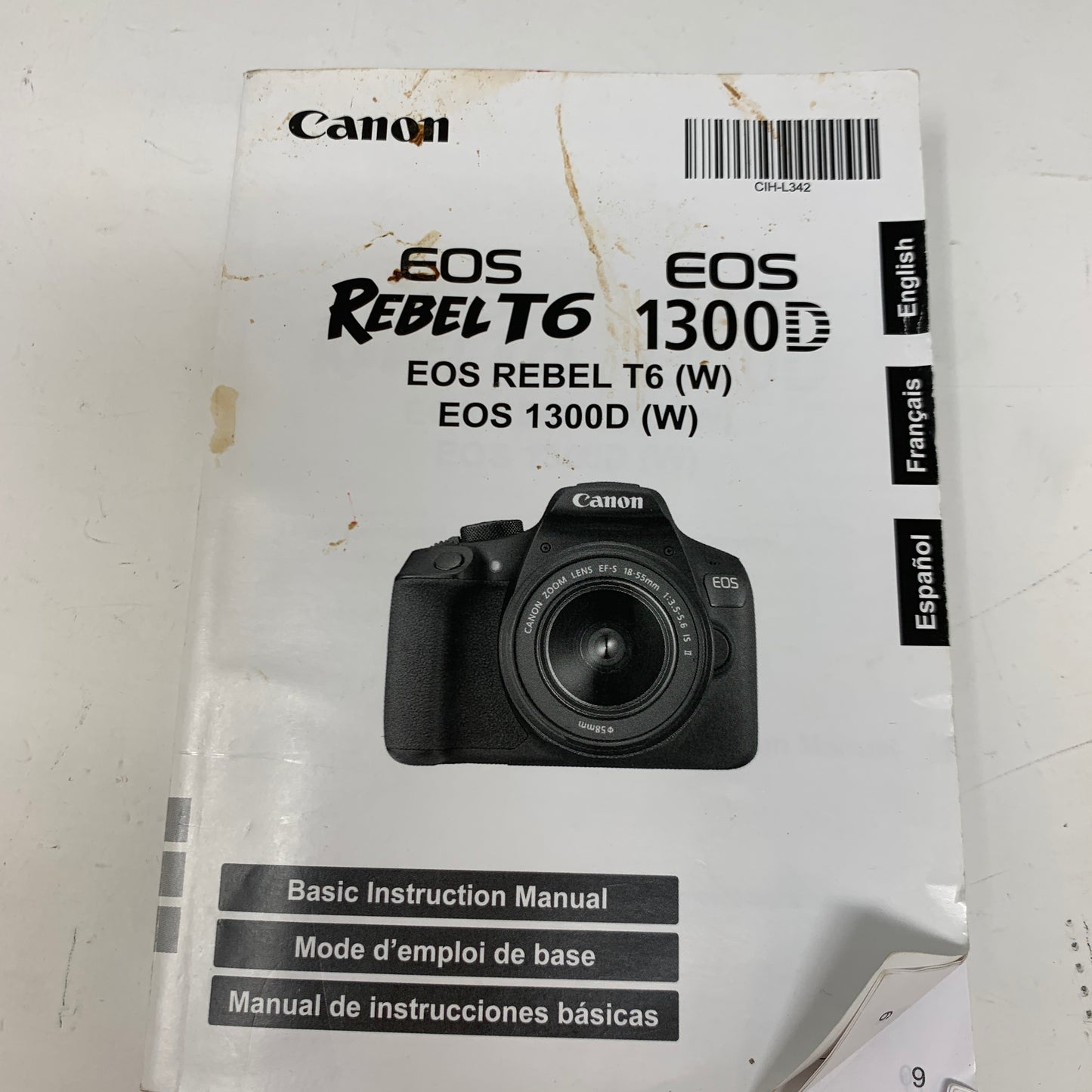 Canon EOS Rebel T6 18.0MP DSLR Camera Black