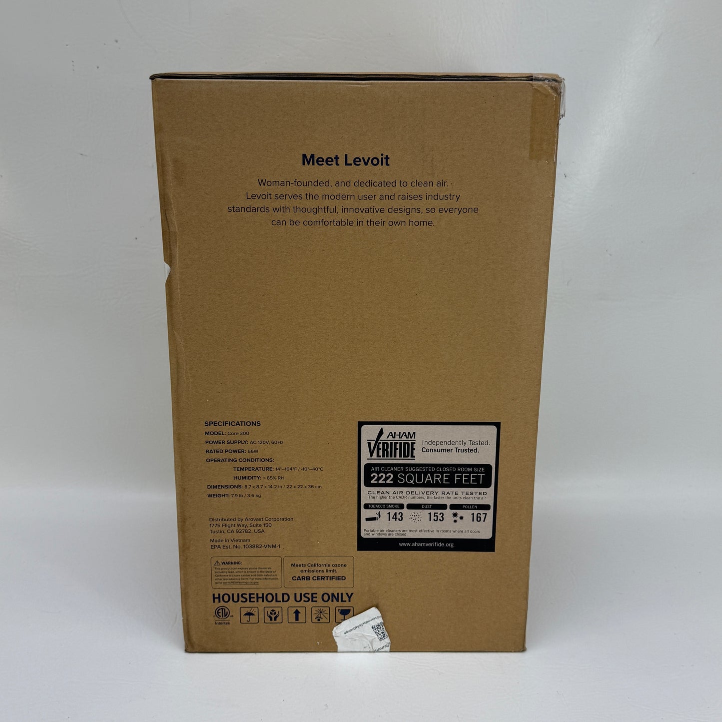 New Levoit Core 300-P Air Purifier White