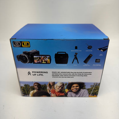 New Vivitar 8K Ultra HD 18x Zoom Digital Camcorder Kit DVR8KSAMSKIT