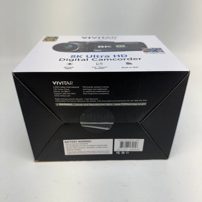 New Vivitar 8K Ultra HD 18x Zoom Digital Camcorder Kit DVR8KSAMSKIT