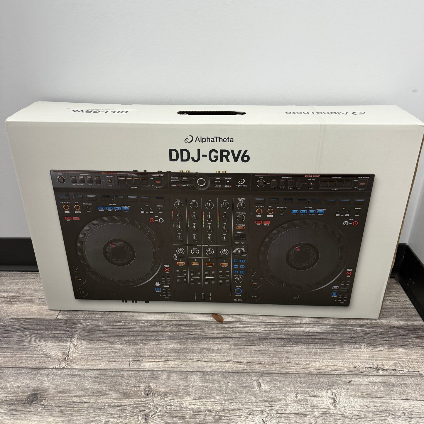 New AlphaTheta DDJ-GRV6 4-Channel DJ Controller w/ Scratch Pads USB Connectivity