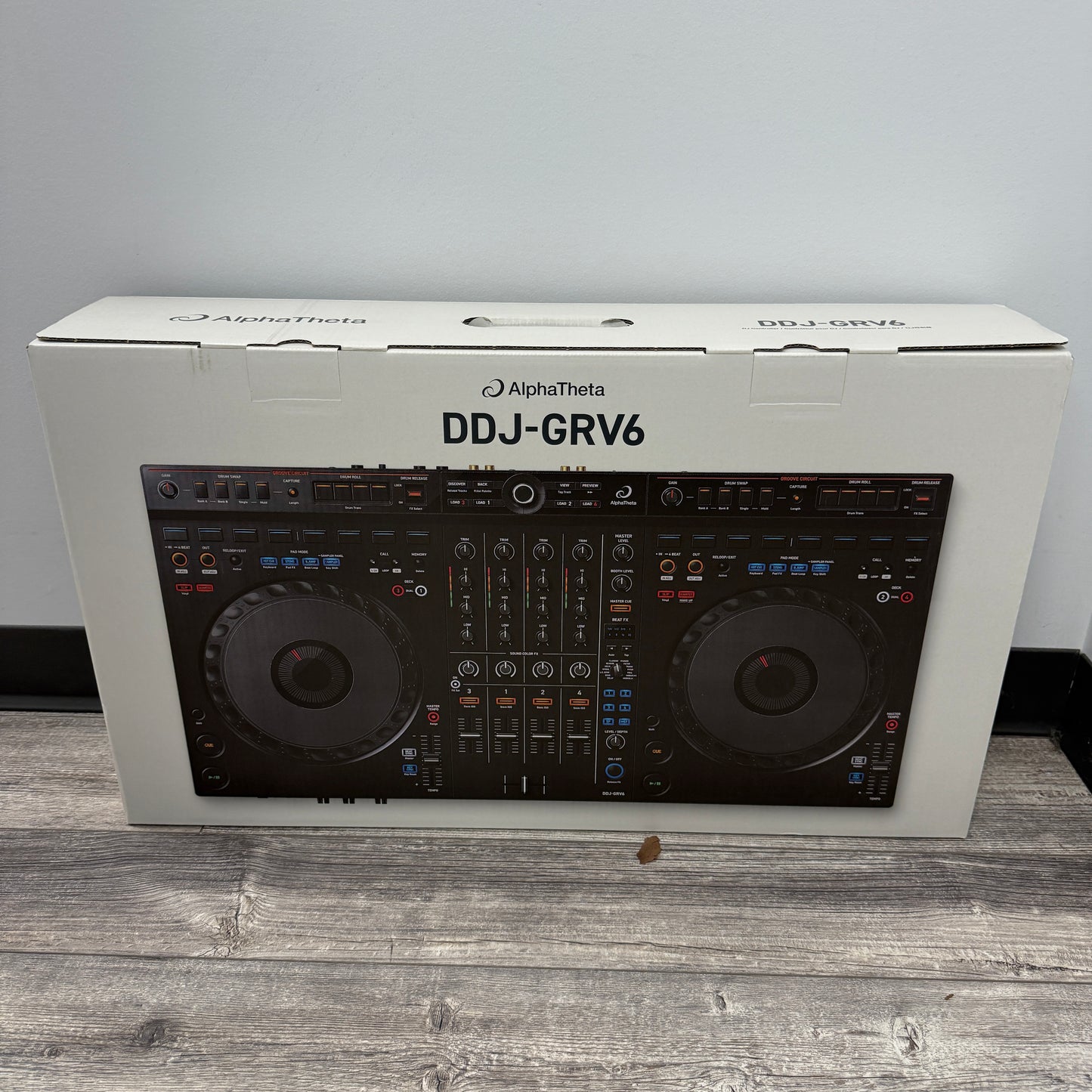 New AlphaTheta DDJ-GRV6 4-Channel DJ Controller w/ Scratch Pads USB Connectivity