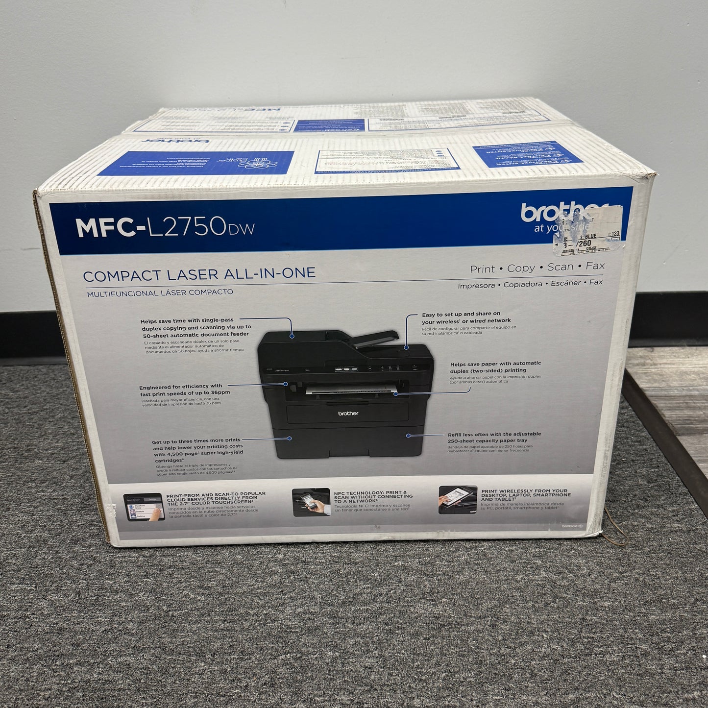 New Brother MFCL2750DWS  All-in-One Printer