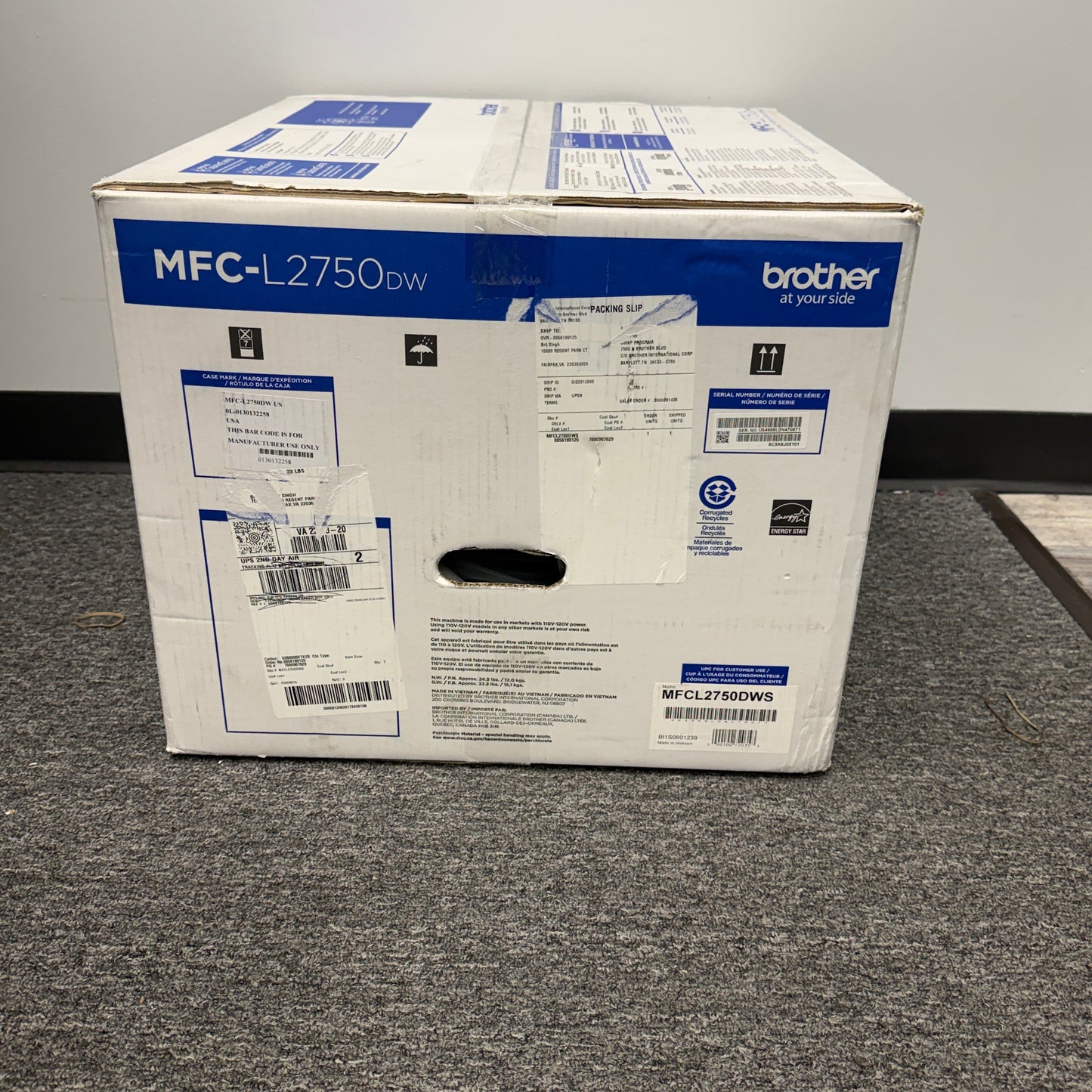 New Brother MFCL2750DWS  All-in-One Printer