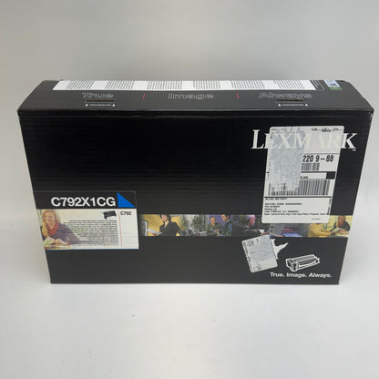 New Lexmark C792 C792X1CG Cyan Toner Cartridge