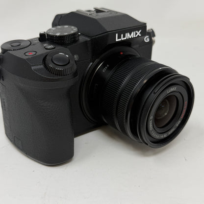 Panasonic Lumix DMC-G7 4K Mirrorless Camera w/14-42mm Lens,Charger & Hood Black