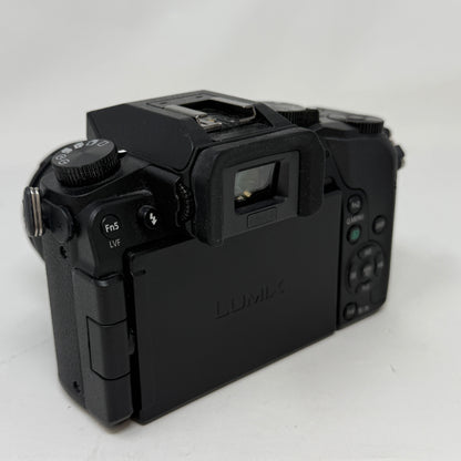 Panasonic Lumix DMC-G7 4K Mirrorless Camera w/14-42mm Lens,Charger & Hood Black