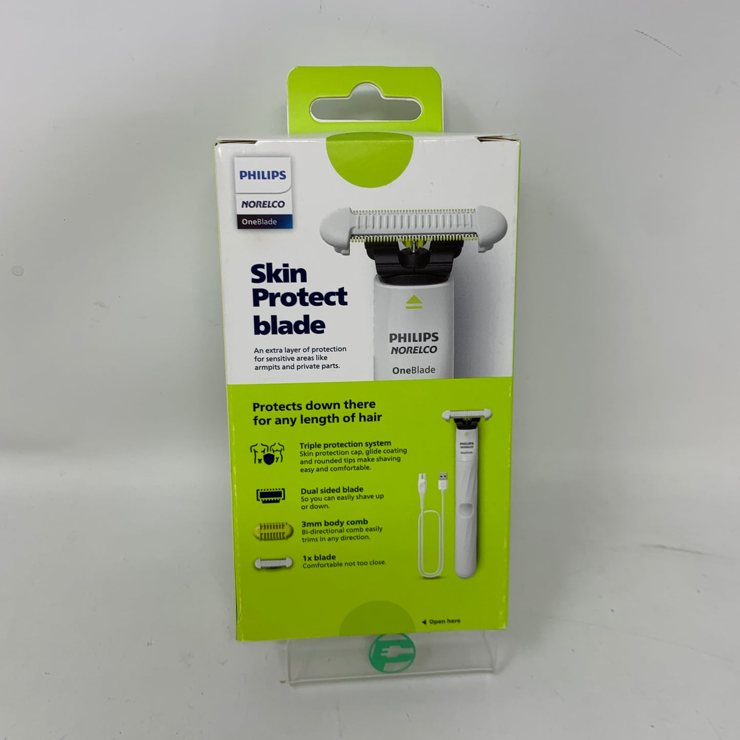New Philips Norelco One Blade Electric Rechargeable Pubic Groomer QP1924/70