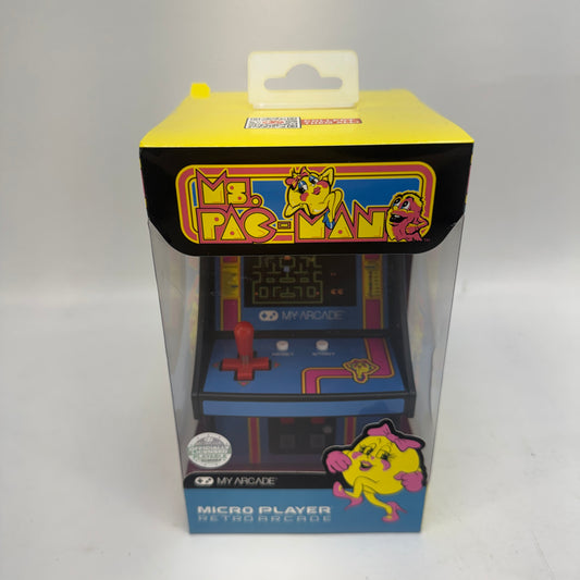 New My Arcade Ms. Pac-Man Micro Player DGUNL-3230 Retro Arcade Machine 6.75"