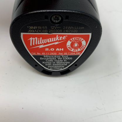 Milwaukee 48-11-2420 120V 2.0 Ah Lithium Battery