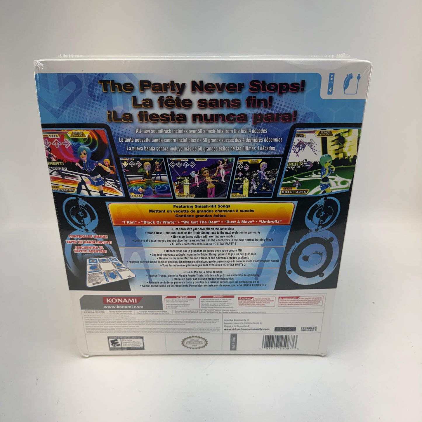 New Dance Dance Revolution Hottest Party 2 with Dance Mat - Nintendo Wii