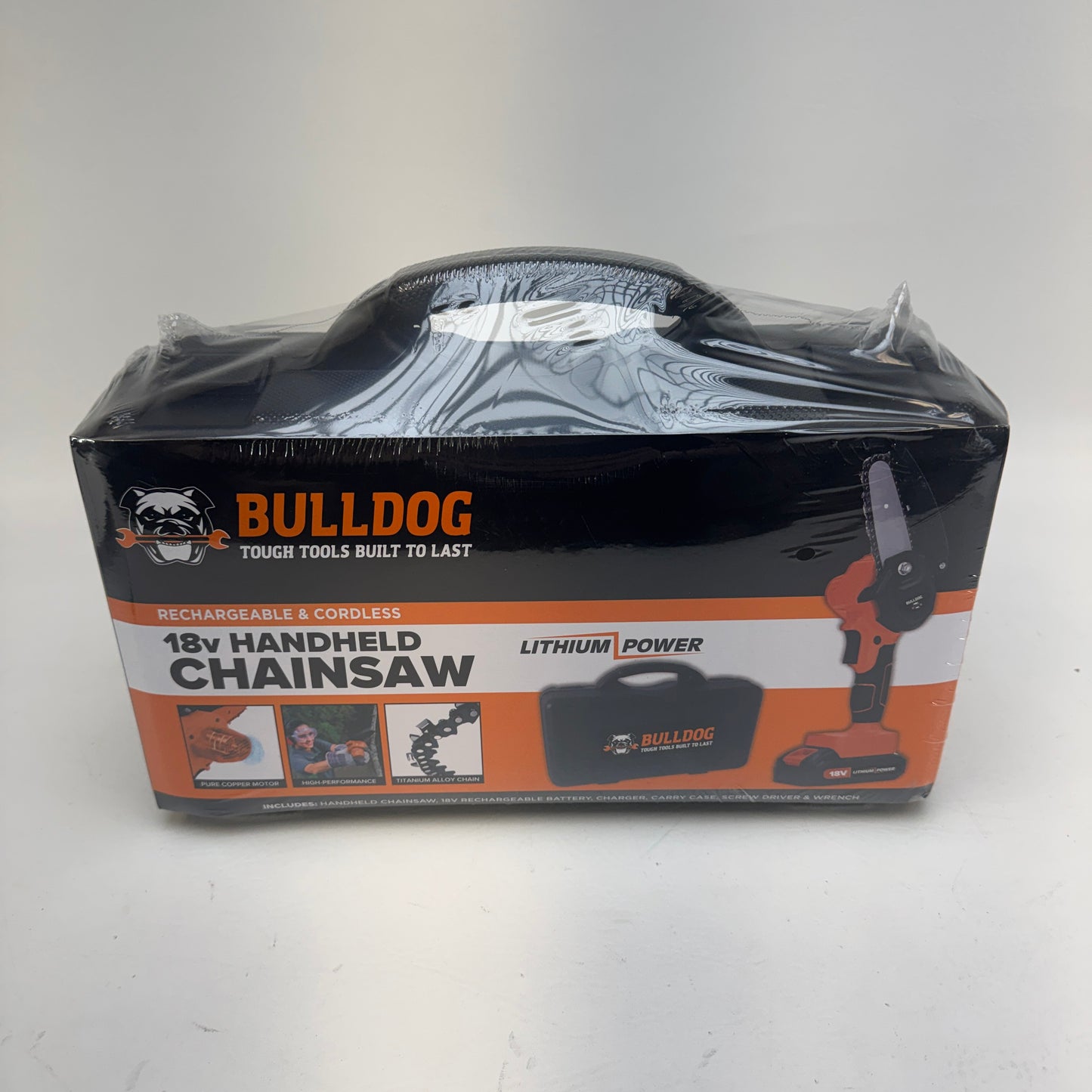 New Bulldog 18V Handheld Mini Chainsaw Cordless Rechargeable Pruning Saw Kit