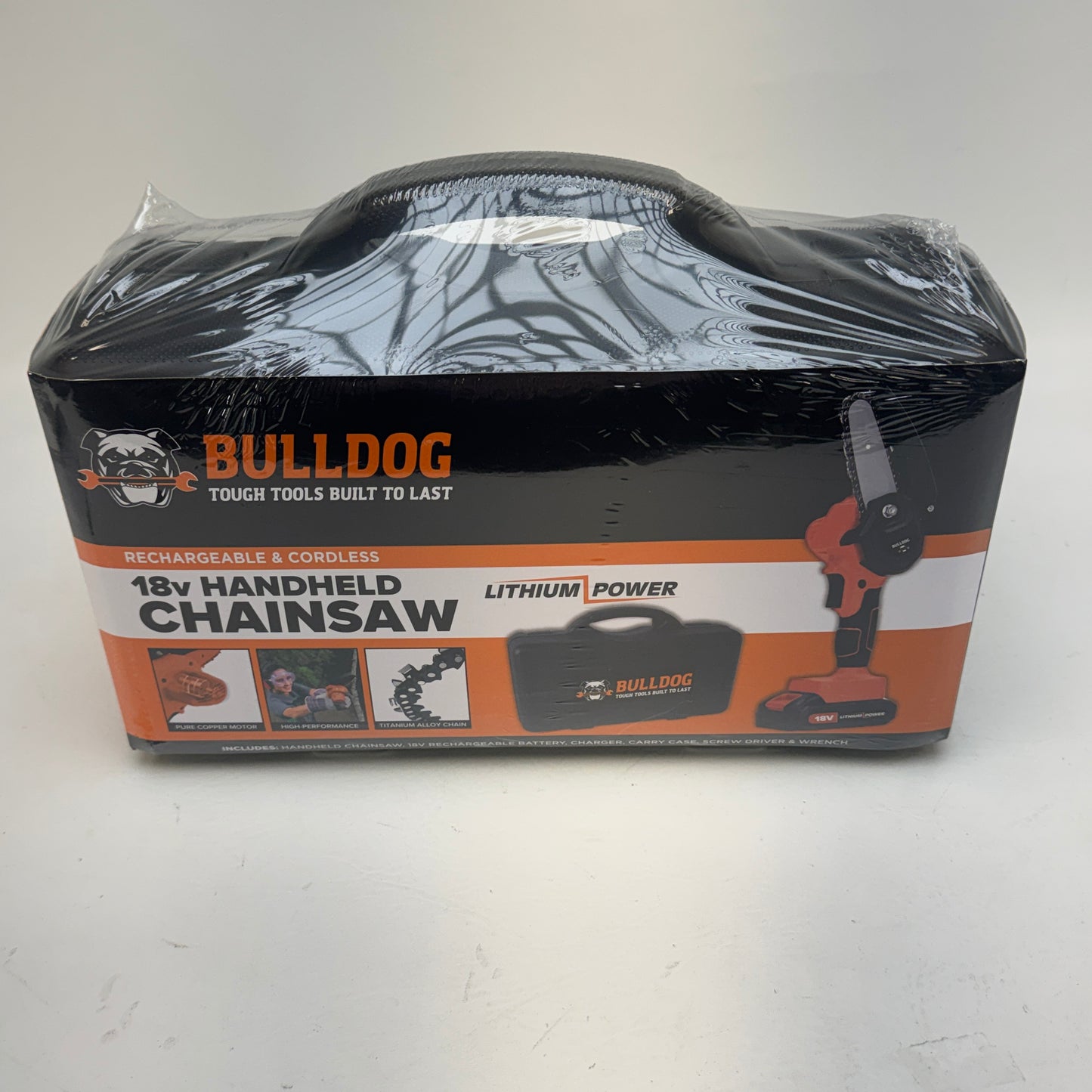 New Bulldog 18V Handheld Mini Chainsaw Cordless Rechargeable Pruning Saw Kit