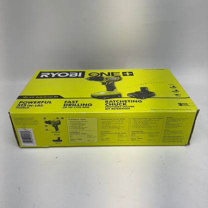 New Ryobi PCL206K2 18V ONE+ Cordless 1/2" Drill/Driver Kit 