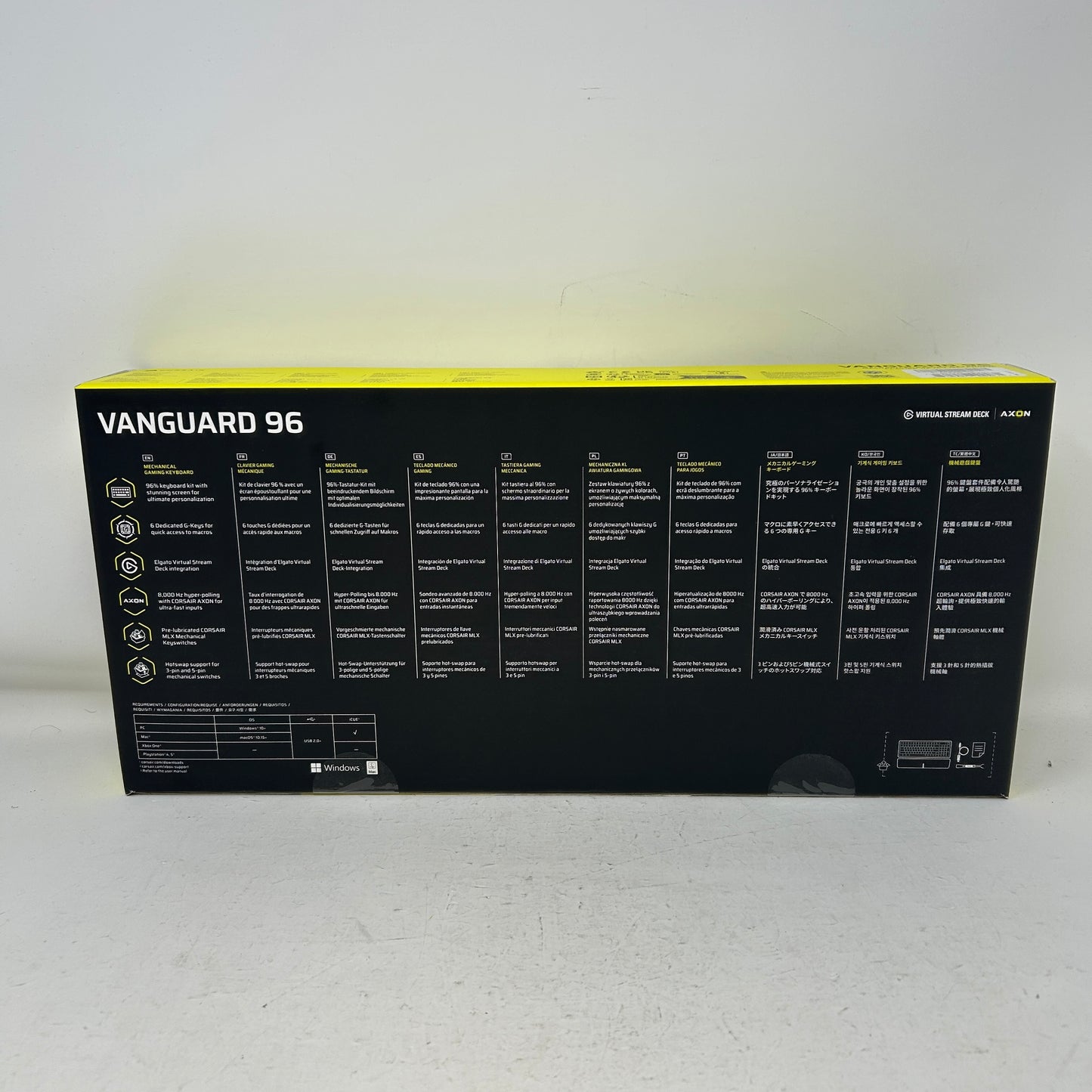 Corsair Vanguard 96 Mechanical Gaming Keyboard CH-91E901I