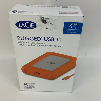New LaCie 2.5" Rugged USB-C 4TB HDD STFR4000800