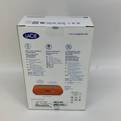 New LaCie 2.5" Rugged USB-C 4TB HDD STFR4000800