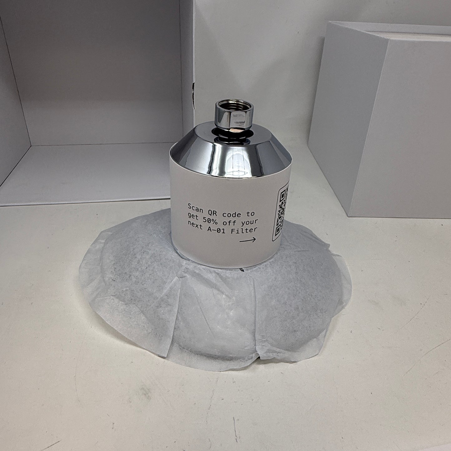 New Afina A-01 Filtered Shower Head AF-SSH-BN