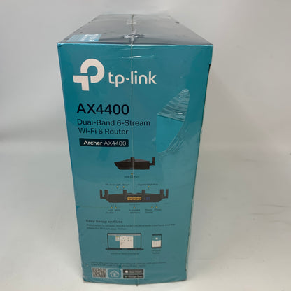 New TP-Link Archer Dual Band WiFi 6 AX4400 Mesh WiFi Router