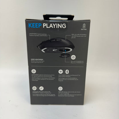 New Logitech G309 Lightspeed Wireless Bluetooth Gaming Mouse Black 910-007197