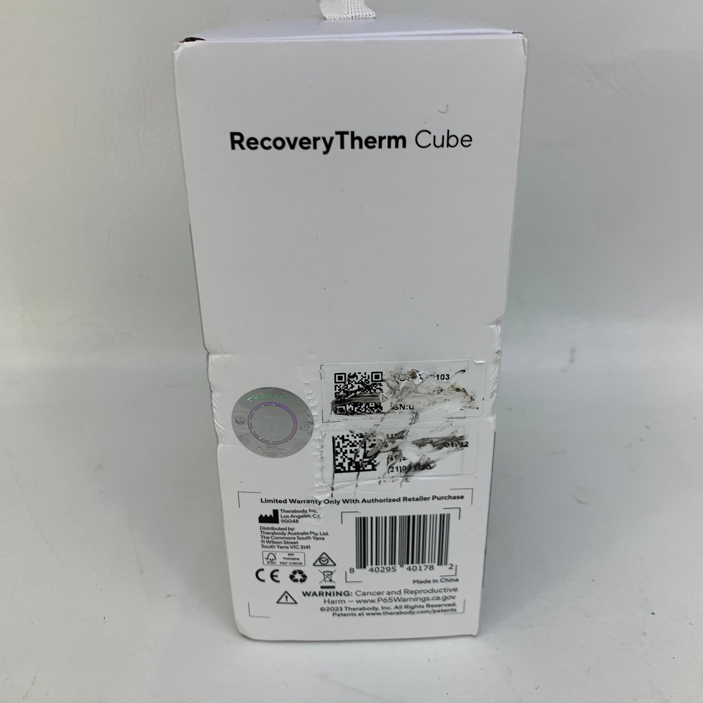 New Therabody RecoveryTherm Cube Heat Cold Contrast Therapy Device TB03778-01