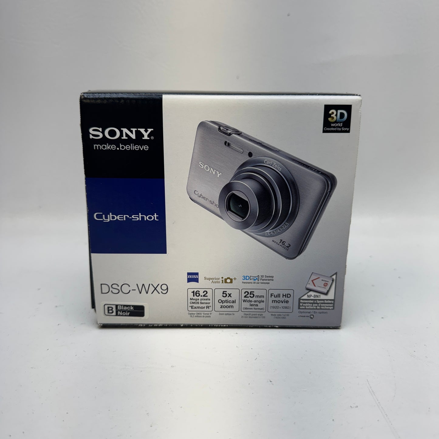 Sony Cyber-Shot DSC-WX9 16.2MP Compact Digital Camera Black