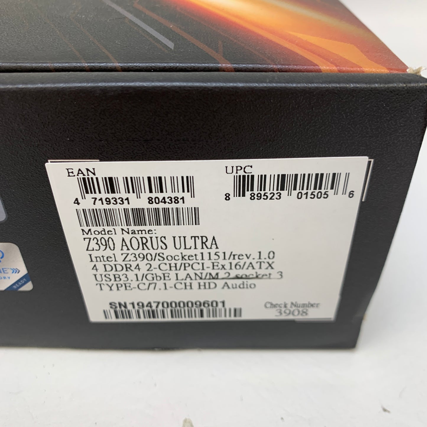 Gigabyte Z390 AORUS ULTRA LGA 1151 ATX Intel DDR4 Motherboard