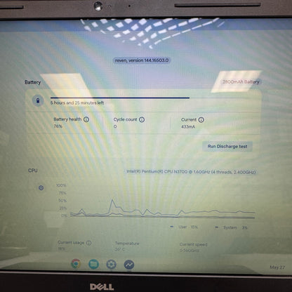 Dell Inspiron 3552 15.6" Pentium N3710 1.6GHz 4GB RAM 500GB HDD