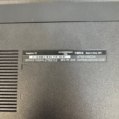 Dell Inspiron 3552 15.6" Pentium N3710 1.6GHz 4GB RAM 500GB HDD