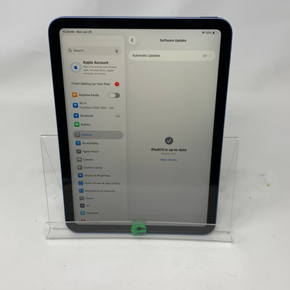 WiFi Only Apple iPad 10th Gen 64GB Blue MPQ13LL/A