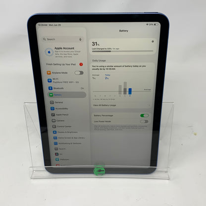 WiFi Only Apple iPad 10th Gen 64GB Blue MPQ13LL/A