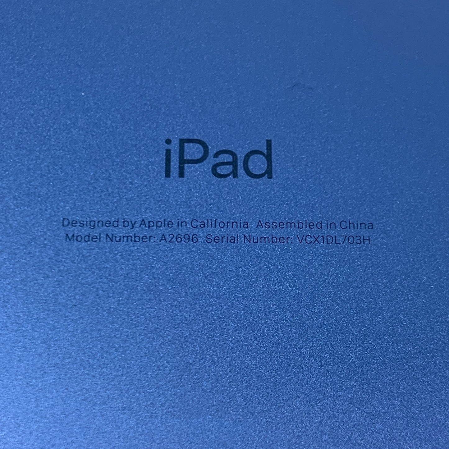 WiFi Only Apple iPad 10th Gen 64GB Blue MPQ13LL/A