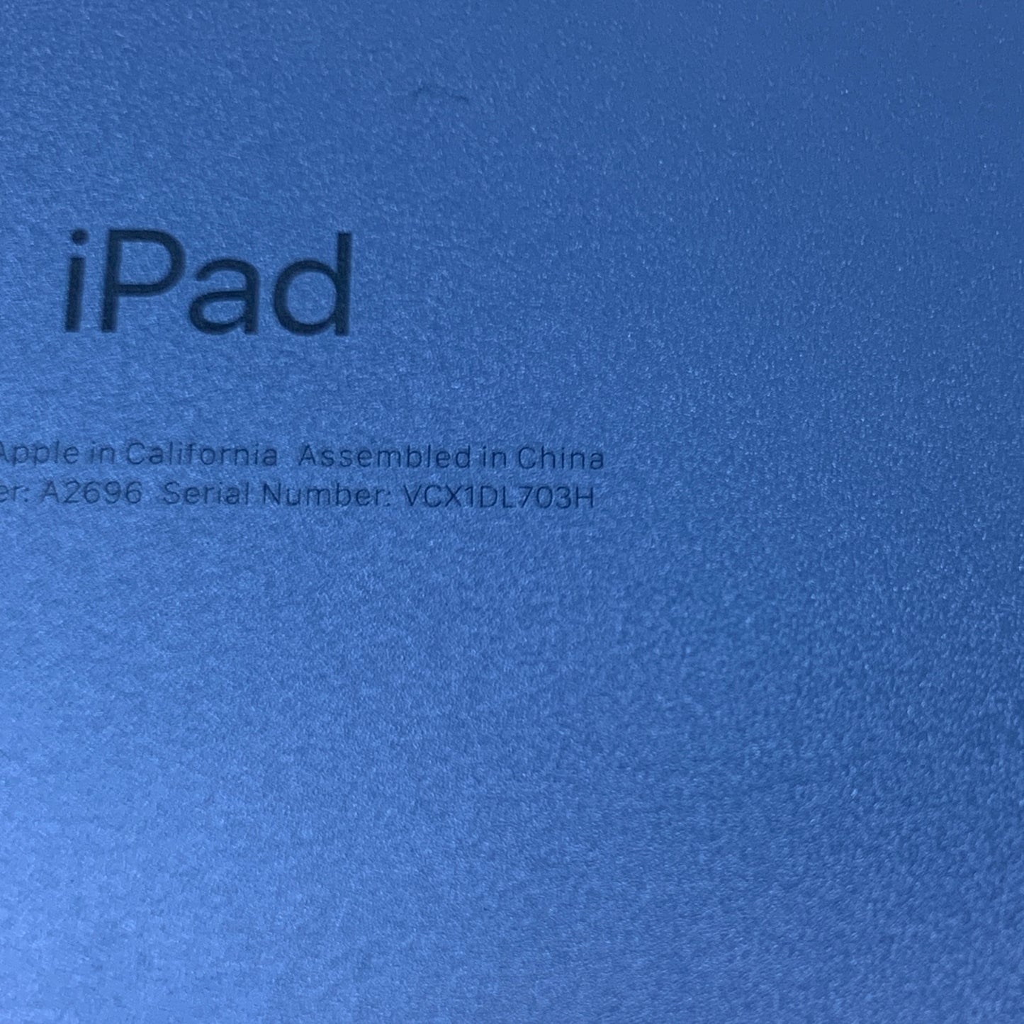 WiFi Only Apple iPad 10th Gen 64GB Blue MPQ13LL/A