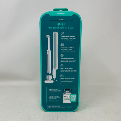 New Quip 360 Oscillating Electric Toothbrush Rechargeable White