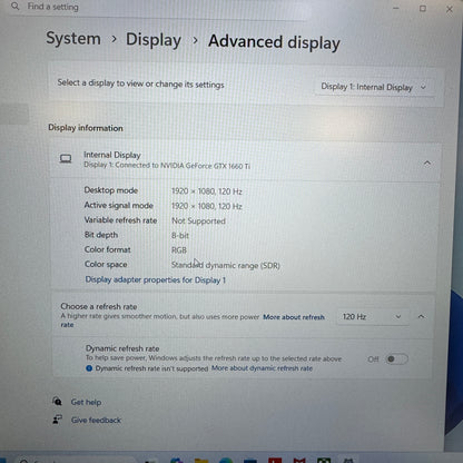 Lenovo Legion 15IMH05H 15.6" i7-10750H 2.6GHz 8GB RAM 512GB SSD GeForce GTX 1660