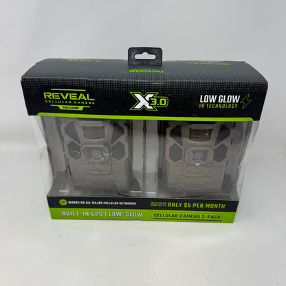 New Tactacam Reveal Pro 3.0 Cellular Trail Camera 2-Pack RV-XG3-BNDL1