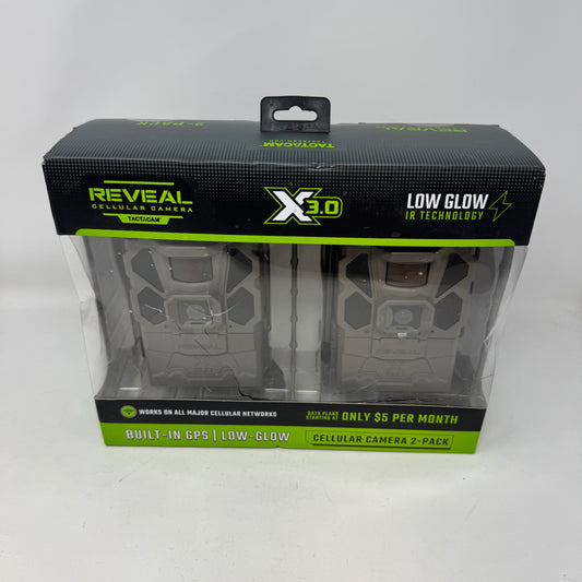 New Tactacam Reveal Pro 3.0 Cellular Trail Camera 2-Pack RV-XG3-BNDL1