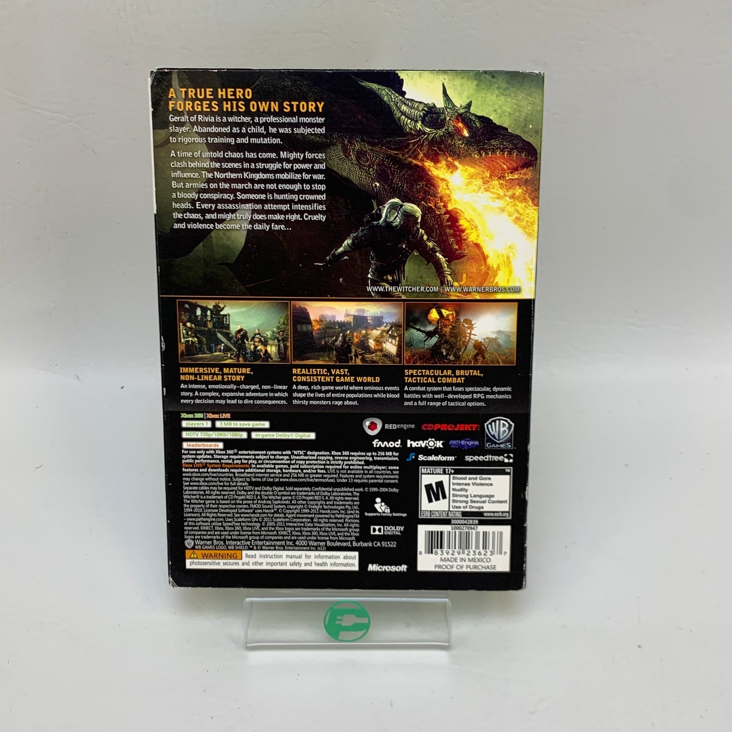 Witcher 2: Assassins of Kings: Enhanced Edition (Microsoft Xbox 360, 2012)